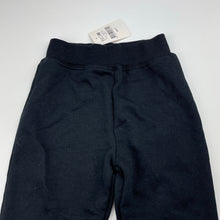Load image into Gallery viewer, Girls Match It, black fleece lined track pants, elasticated, Inside leg: 30.5cm, NEW, size 2,  