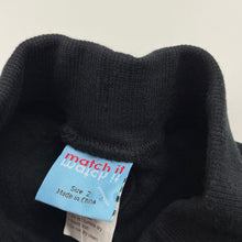 Load image into Gallery viewer, Girls Match It, black fleece lined track pants, elasticated, Inside leg: 30.5cm, NEW, size 2,  