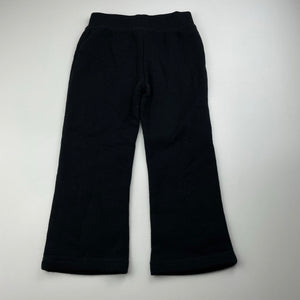 Girls H&T, fleece lined track pants, elasticated, Inside leg: 35.5cm, GUC, size 3,  