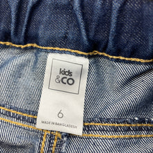Load image into Gallery viewer, Boys Kids &amp; Co, dark denim jeans, adjustable, Inside leg: 48.5cm, EUC, size 6,  