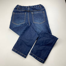 Load image into Gallery viewer, Boys Kids &amp; Co, dark denim jeans, adjustable, Inside leg: 48.5cm, EUC, size 6,  