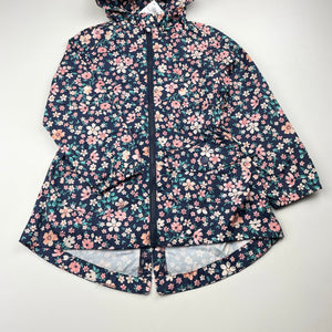 Girls H&T, navy floral spray jacket, NEW, size 3,  