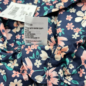 Girls H&T, navy floral spray jacket, NEW, size 3,  