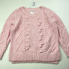 Load image into Gallery viewer, Girls Target, pink knitted cotton sweater / jumper, NEW, size 3,  