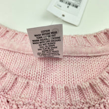 Load image into Gallery viewer, Girls Target, pink knitted cotton sweater / jumper, NEW, size 3,  