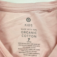 Load image into Gallery viewer, Girls Target, pink organic cotton long sleeve top, EUC, size 7,  
