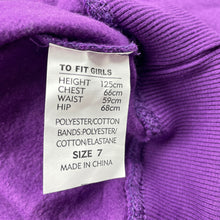 Load image into Gallery viewer, Girls Fun Spirit, fleece lined lightweight sweater / jumper, NEW, size 7,  