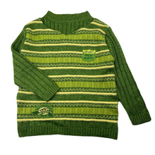 Load image into Gallery viewer, Boys Kay Sons, green knitted sweater / jumper, armpit to armpit: 35cm, shoulder to cuff: 36.5cm, GUC, size 5,  