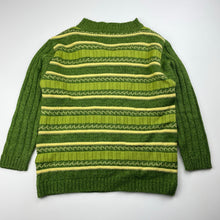 Load image into Gallery viewer, Boys Kay Sons, green knitted sweater / jumper, armpit to armpit: 35cm, shoulder to cuff: 36.5cm, GUC, size 5,  