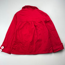 Load image into Gallery viewer, Girls AURORA, red stretch cotton lightweight jacket, EUC, size 6,  
