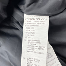 Load image into Gallery viewer, Girls Cotton On, checked hooded poncho jacket, EUC, size 5-6,  