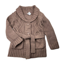 Load image into Gallery viewer, Girls H&amp;T, chunky knit long cardigan, L: 40cm, GUC, size 3,  