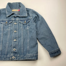 Load image into Gallery viewer, Girls Lily &amp; Dan, blue denim jacket, GUC, size 3,  