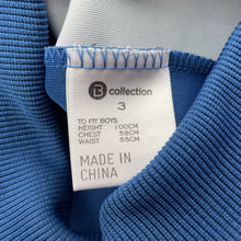 Load image into Gallery viewer, Boys B Collection, blue zip up track top, EUC, size 3,  