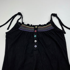 Girls Just Kids, black cotton summer top, GUC, size 12,  