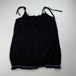 Girls Just Kids, black cotton summer top, GUC, size 12,  