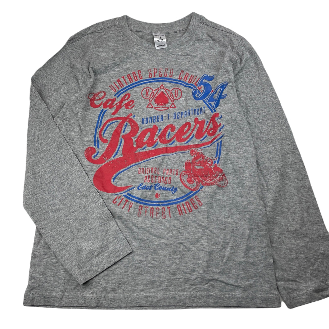 Boys Urban Supply, grey marle long sleeve t-shirt / top, NEW, size 12,  