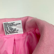 Load image into Gallery viewer, Girls Mango, lined pink jacket / coat, L: 51cm, marks lower front, FUC, size 5,  