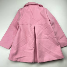 Load image into Gallery viewer, Girls Mango, lined pink jacket / coat, L: 51cm, marks lower front, FUC, size 5,  