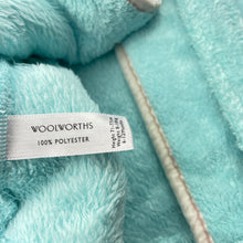Load image into Gallery viewer, Girls Woolworths, fleece dressing gown / bath robe, L: 41cm, FUC, size 0,  