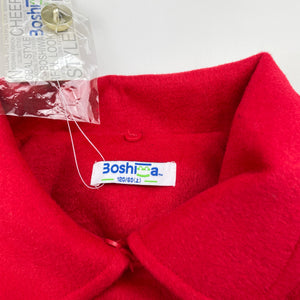 Girls Boshiwa, red wool blend poncho jacket, NEW, size 6,  