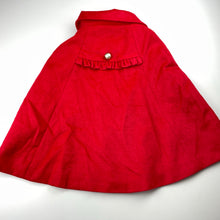 Load image into Gallery viewer, Girls Boshiwa, red wool blend poncho jacket, NEW, size 6,  