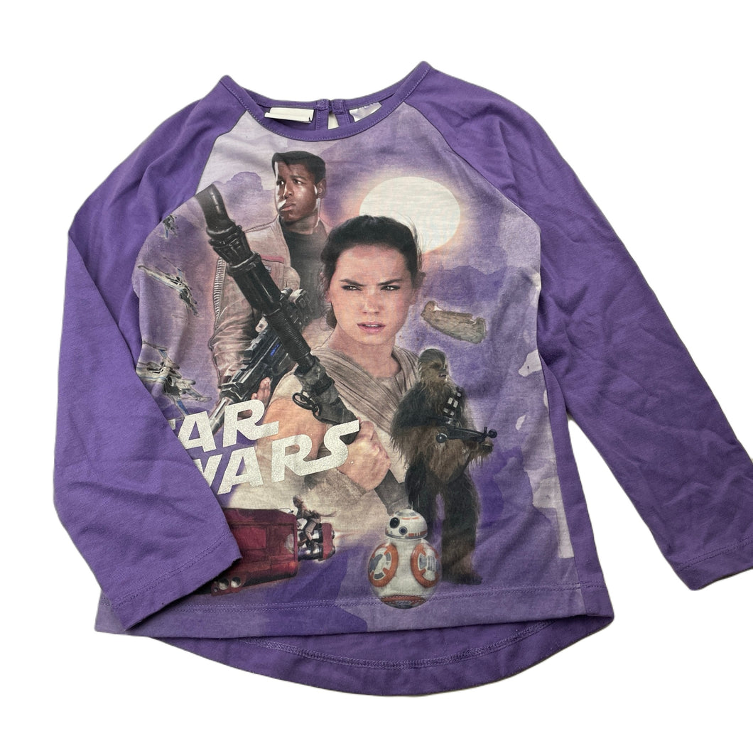 Girls Star Wars, Rey Skywalker long sleeve top, EUC, size 5,  