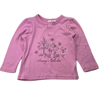 Girls Dymples, soft feel long sleeve pyjama top, EUC, size 2,  