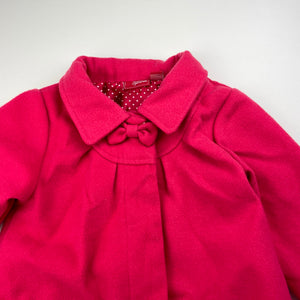 Girls Sprout, pink jacket / coat, L: 37cm, GUC, size 2,  