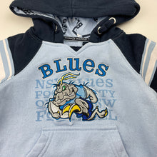 Load image into Gallery viewer, unisex State of Origin, NSW Blues fleece lined hoodie sweater, FUC, size 1,  