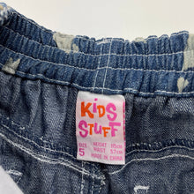 Load image into Gallery viewer, Girls Kids Stuff, denim skirt, elasticated, L: 34cm, FUC, size 5,  