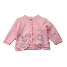 Load image into Gallery viewer, Girls Cute Tops, embroidered knitted cardigan, EUC, size 0,  