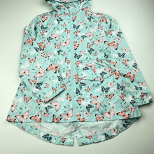 Load image into Gallery viewer, Girls H&amp;T, lightweight spray jacket, butterflies, EUC, size 6,  