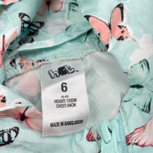 Load image into Gallery viewer, Girls H&amp;T, lightweight spray jacket, butterflies, EUC, size 6,  