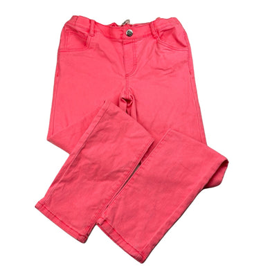 Girls H&M, stretch cotton pants, adjustable, Inside leg: 58.5cm, small marks front & back, FUC, size 9,  