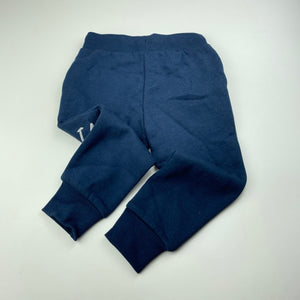 Girls Young Original, navy fleece lined track pants, elasticated, Inside leg: 32.5cm, NEW, size 3,  