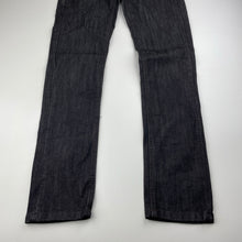 Load image into Gallery viewer, Girls Pumpkin Patch, black denim jeans, adjustable, Inside leg: 67cm, EUC, size 10,  