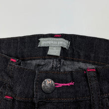 Load image into Gallery viewer, Girls Pumpkin Patch, black denim jeans, adjustable, Inside leg: 67cm, EUC, size 10,  