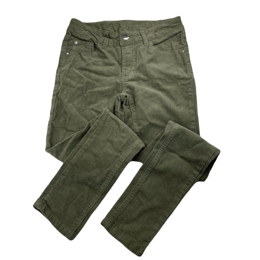 Girls Miss Understood, khaki stretch corduroy pants, adjustable, Inside leg: 59cm, NEW, size 9,  