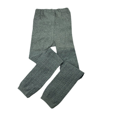 Girls grey, stretchy textured leggings, EUC, size 6,  