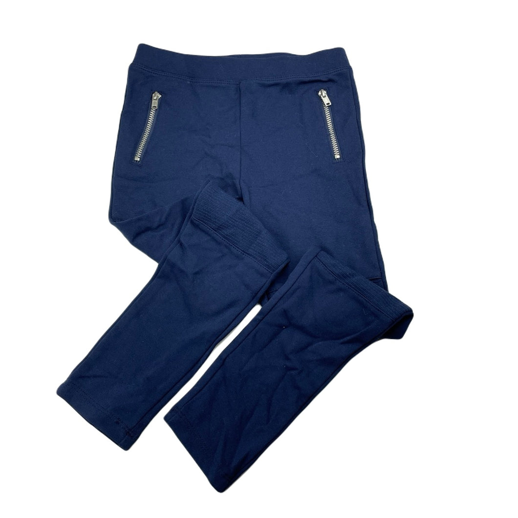 Girls Target, navy stretchy pants, elasticated, Inside leg: 45cm, EUC, size 5,  
