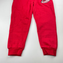 Load image into Gallery viewer, unisex NRL Supporter, St George Dragons fleece lined track pants, Inside leg: 42.5cm, EUC, size 4,  