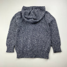 Load image into Gallery viewer, Boys H&amp;T, knitted cotton zip up hooded sweater, EUC, size 3,  