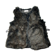 Load image into Gallery viewer, Girls byFLO, lined faux fur vest, belt loops, EUC, size 5,  