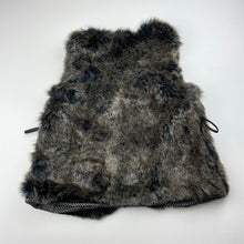 Load image into Gallery viewer, Girls byFLO, lined faux fur vest, belt loops, EUC, size 5,  