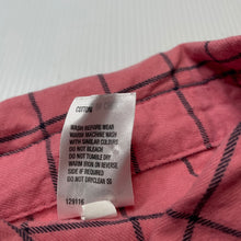 Load image into Gallery viewer, Girls H&amp;T, checked cotton long sleeve shirt, EUC, size 5,  