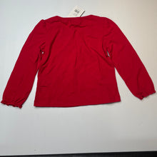 Load image into Gallery viewer, Girls KIDS avenue, red stretchy long sleeve top, NEW, size 7,  
