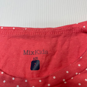 Girls Mix Kids, cotton long sleeve t-shirt / top, FUC, size 7,  