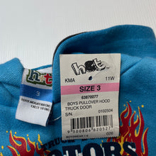 Load image into Gallery viewer, Boys H&amp;T, blue fleece lined hoodie sweater, NEW, size 3,  