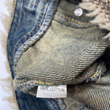 Load image into Gallery viewer, Girls Tu Wei, distressed denim jacket, armpit to armpit: 35cm, shoulder to cuff: 40cm, GUC, size 5-6,  